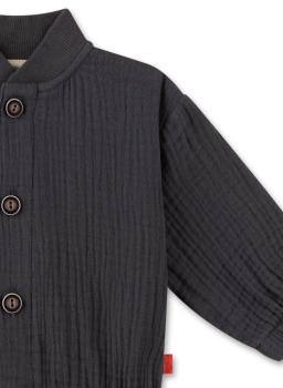 Preview: Jungen Jacke Musselin grau